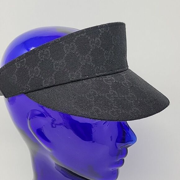 Gucci Black Textured Visor Hat - Picture 4 of 14